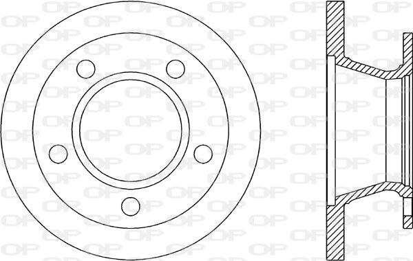 OPEN PARTS Тормозной диск BDR1304.10